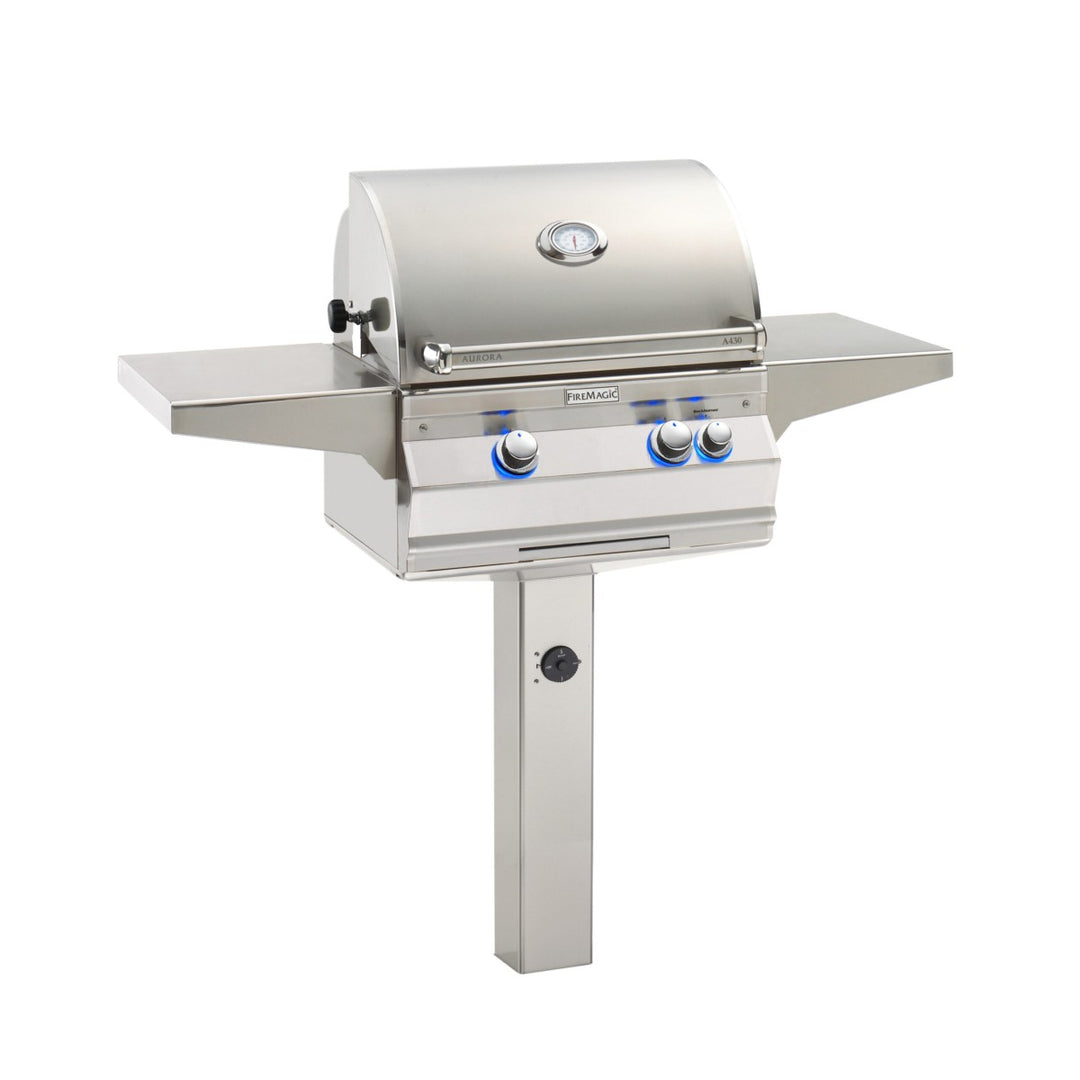 Fire Magic Choice CMA430s 24-Inch Accessible Multi-User Natural Gas In-Ground Post Grill