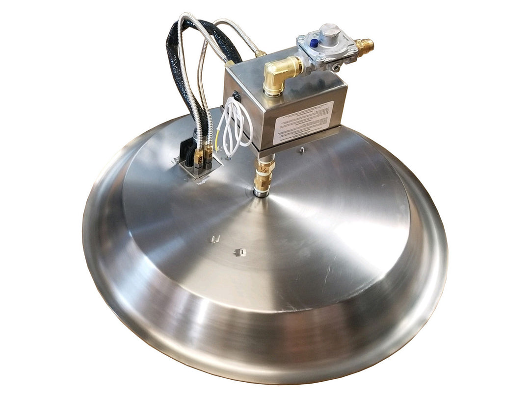 COOKE Fire Pit Pan 20" Diameter Round - Stainless Steel
