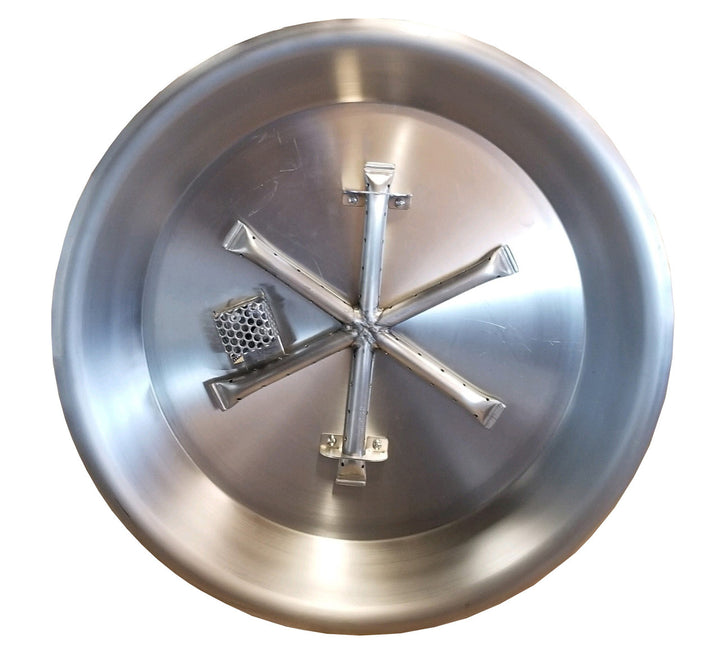 COOKE Fire Pit Pan 20" Diameter Round - Stainless Steel