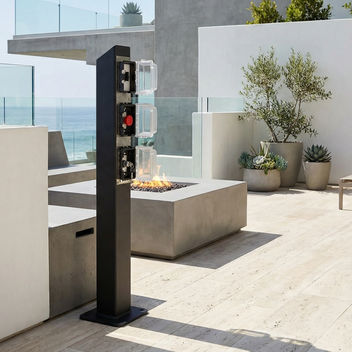 COOKE Fire Pit Table Timer Pedestal