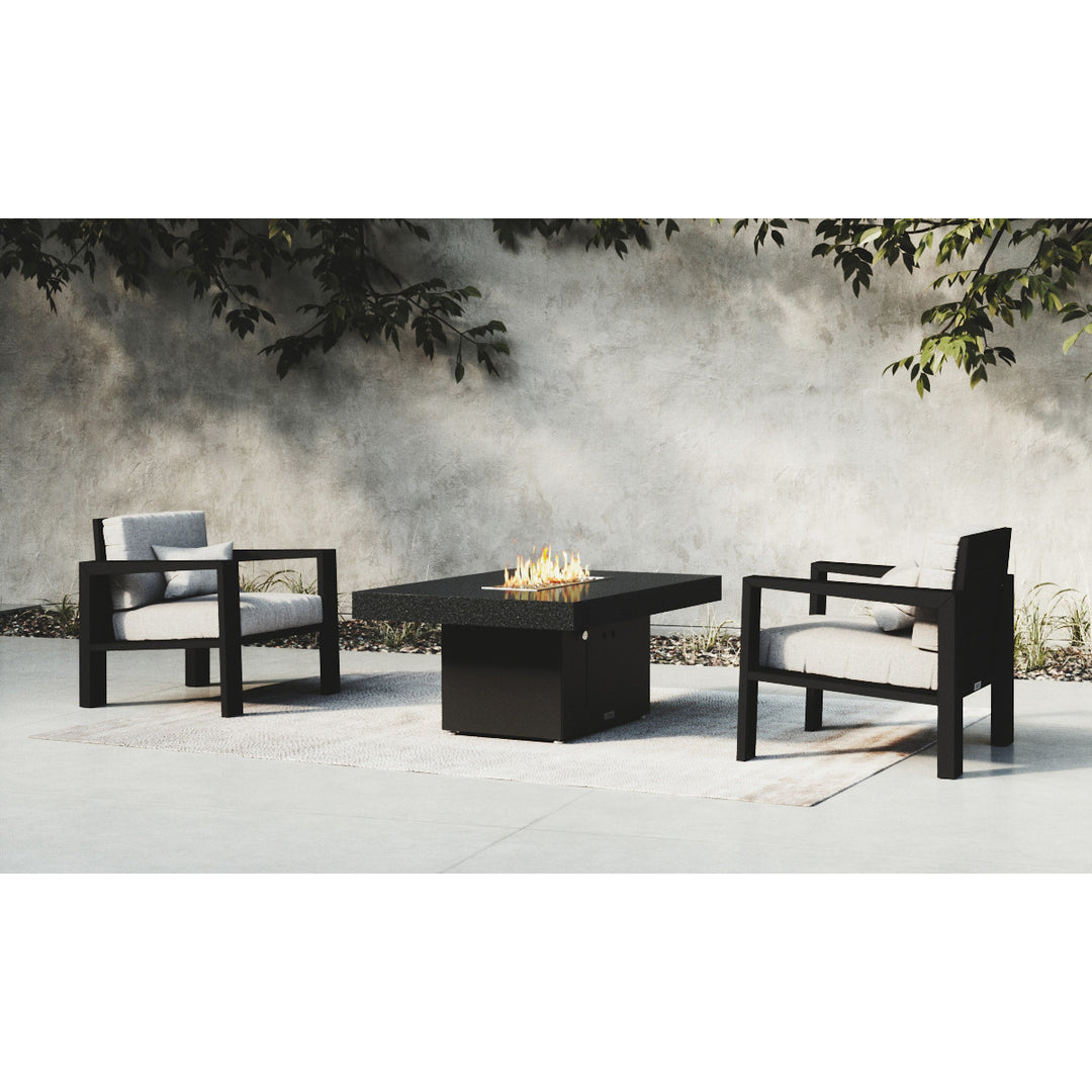COOKE Santa Barbara Fire Pit Table 52" x 36" x 21" - Stone Top