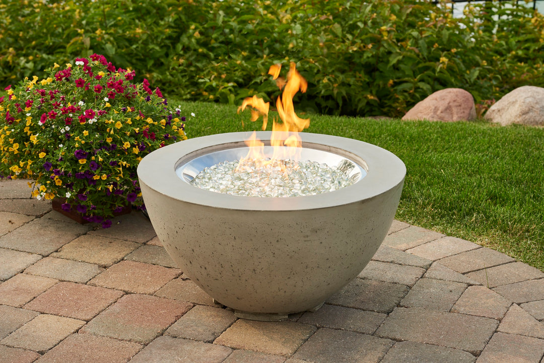 Cove 29" Bowl Gas Fire Pit in Natural Grey