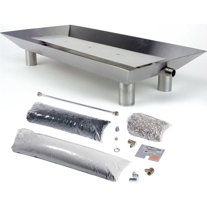 Rasmussen 30" Stainless Steel Wide Custom Pan Burner With Round Legs And Manual Safety Pilot Control