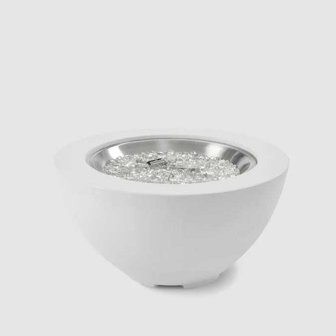Outdoor GreatRoom Cove Round Concrete Gas Fire Pit Bowl – 29" to 60"