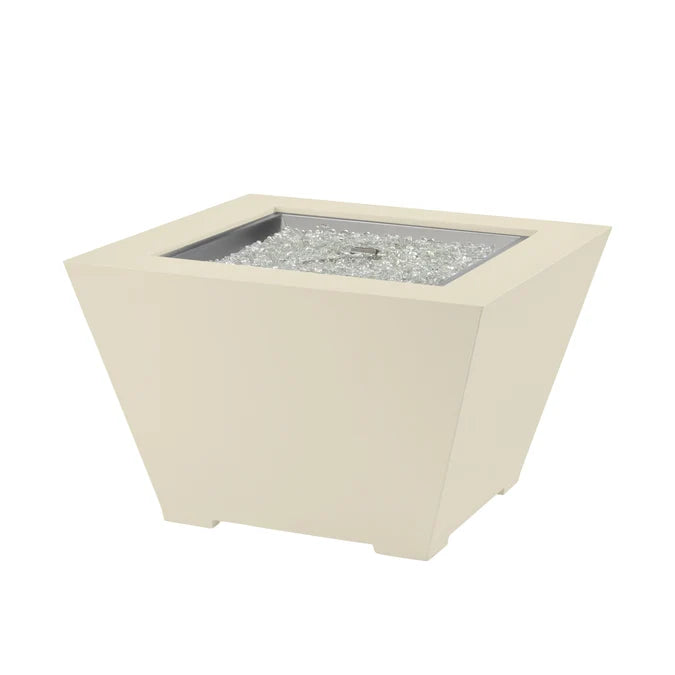 Outdoor GreatRoom Cove 37" Concrete Trapezoid Gas Fire Pit