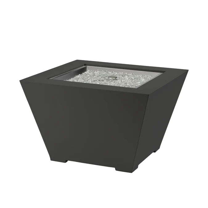 Outdoor GreatRoom Cove 37" Concrete Trapezoid Gas Fire Pit