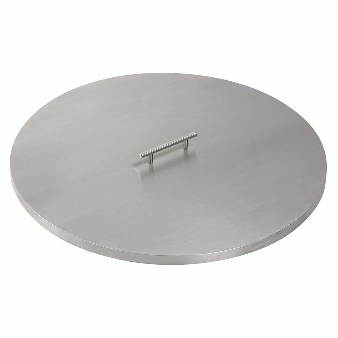 American Fire Glass SS-CV-RSP-19 Fire Pit Burner Cover Stainless Steel Round 22-Inch