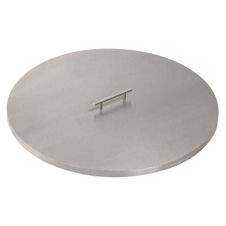 American Fire Glass SS-CV-RSP-19 Fire Pit Burner Cover Stainless Steel Round 22-Inch