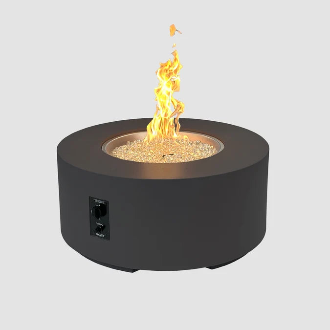 Outdoor GreatRoom Cove Concrete Round Gas Fire Pit Table – 36" to 72"