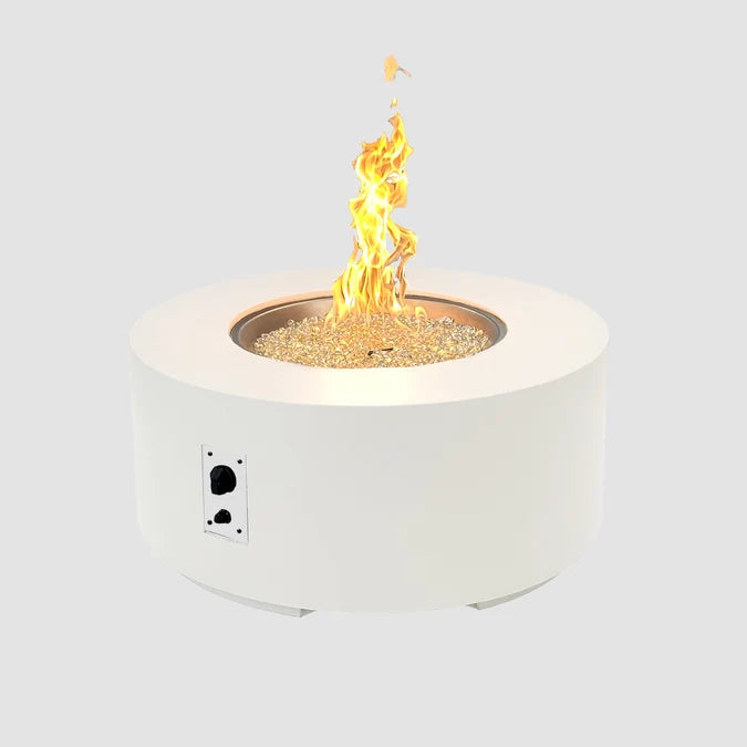 Outdoor GreatRoom Cove Concrete Round Gas Fire Pit Table – 36" to 72"