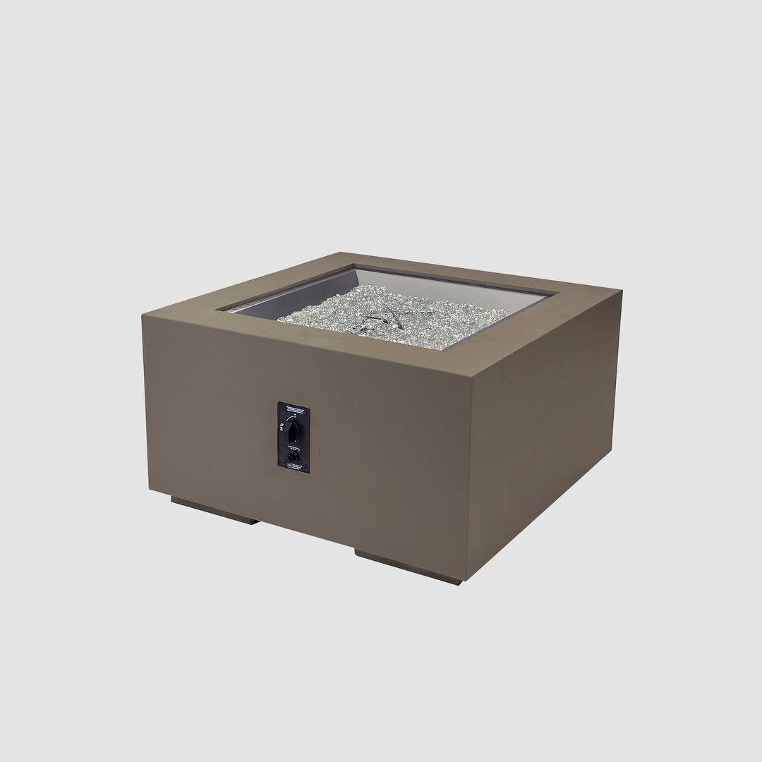 Outdoor GreatRoom Cove 36" Square Concrete Gas Fire Pit Table