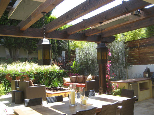 Calcana PH-40 HO 5’ 304 Stainless Steel High Output Infrared Patio Heater – Natural Gas or Propane