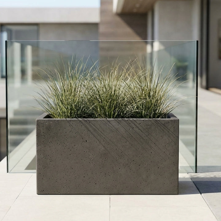 Capri Rectangular Concrete Planter - Modern Elegance for Outdoor Spaces