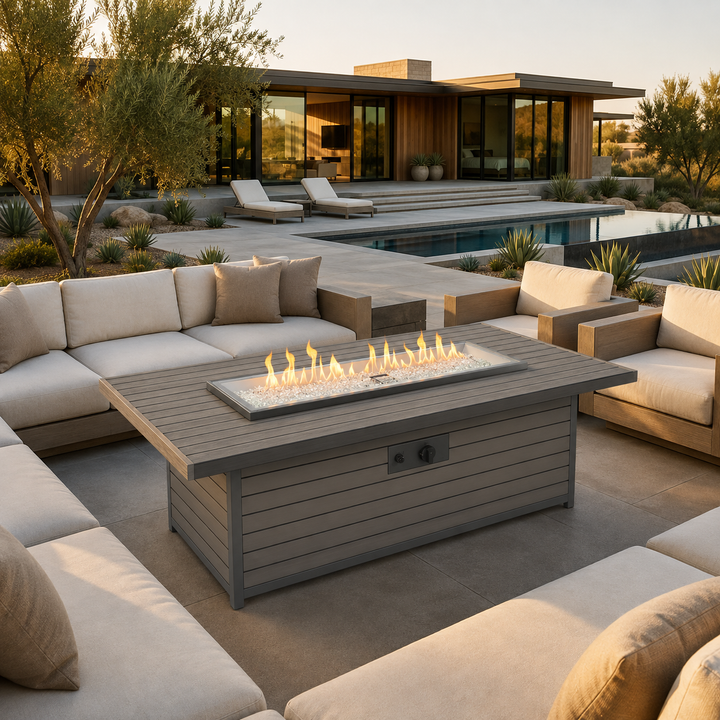 Outdoor GreatRoom Brooks 61" Linear Gas Fire Pit Table