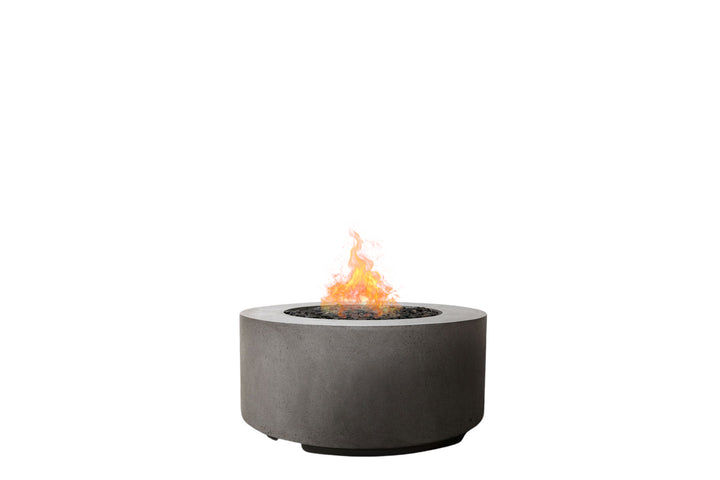 Cilindro 36" Round Fire Bowl – Handcrafted Patina Finish (Propane or Natural Gas)