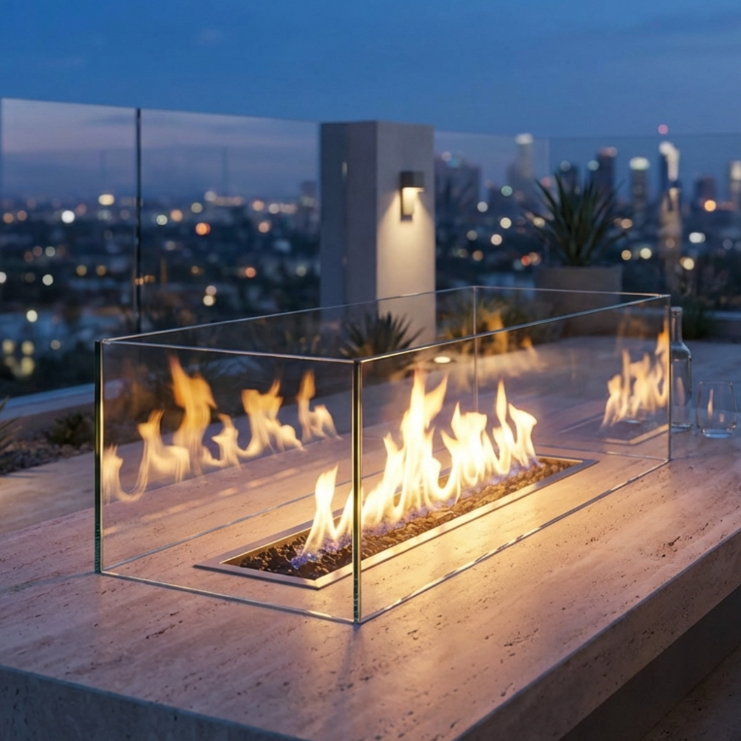 Clampless Tempered Glass Wind Screens