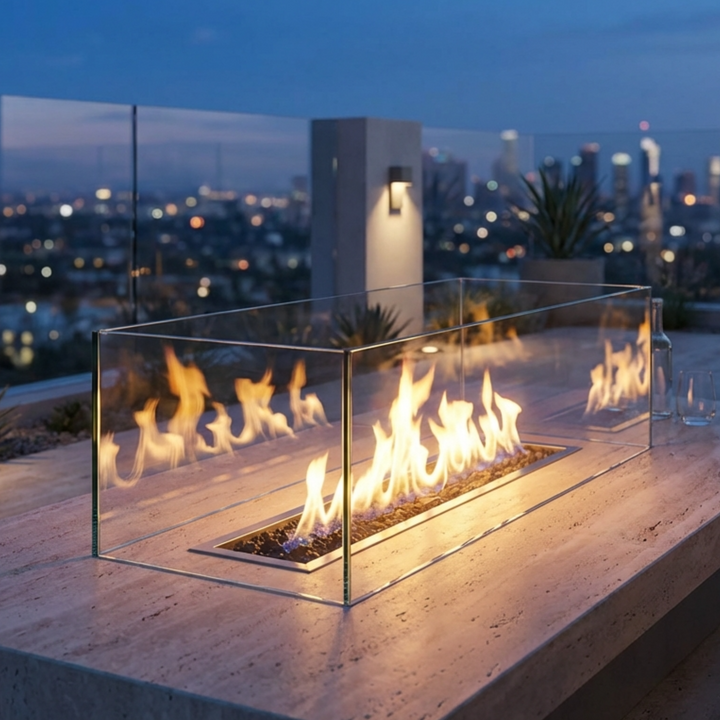 Clampless Tempered Glass Wind Screens