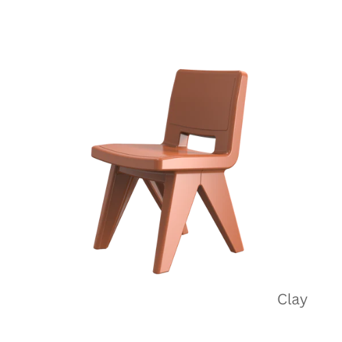 Fresco Dining Chair - Modern Outdoor Dining Chair in Marine-Grade Polyethylene for Patio, Deck & Garden