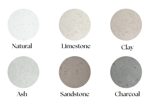 ELEMENT Compact Round Outdoor Fire Feature, 20.5" Concrete Fire Pit, 65K–90K BTU, Modern Patio Accent