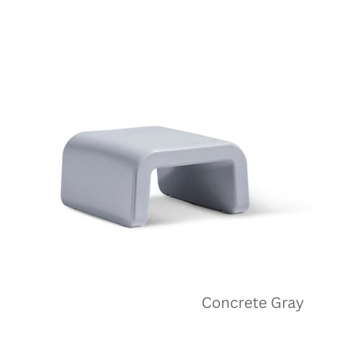 Line Ottoman - Modern Outdoor Ottoman or Side Table for Pool Ledges, Patios & Baja Shelves