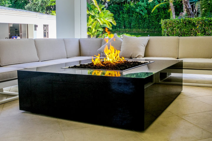COOKE Famosa Fire Pit Table 60" x 42" x 18" - Stone Top