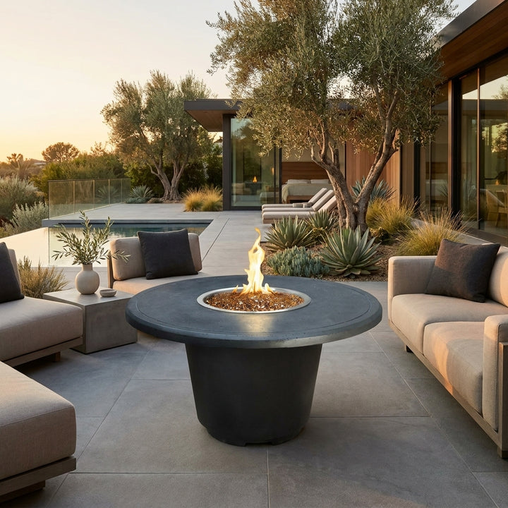 American Fyre Designs - Cosmopolitan Round - Chat Height Firetable
