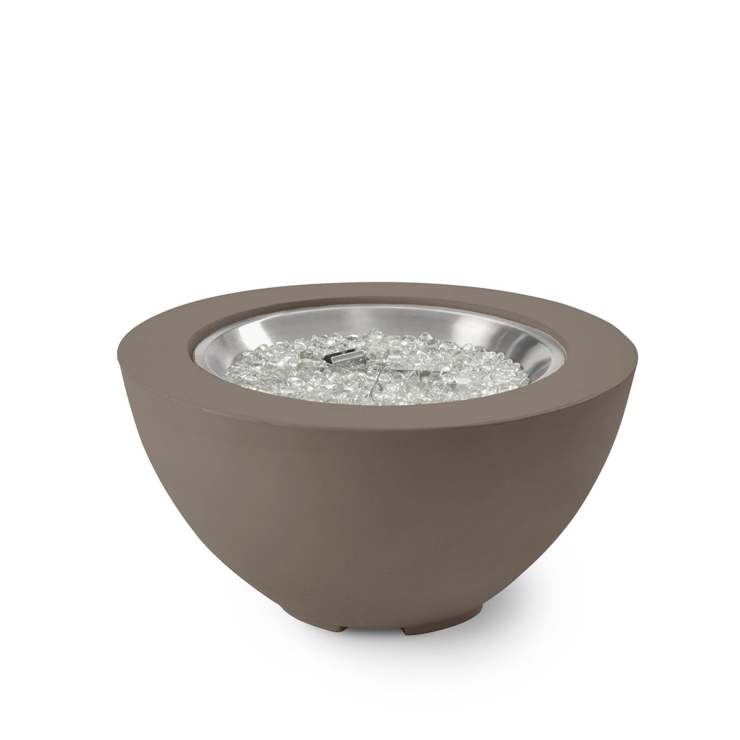 Cove 29" Bowl Gas Fire Pit in Natural Grey
