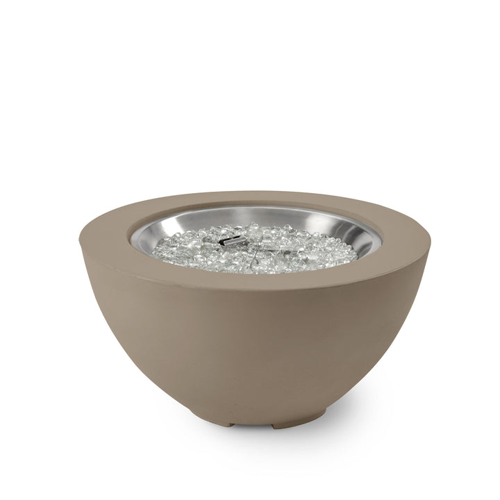 Cove 29" Bowl Gas Fire Pit in Natural Grey