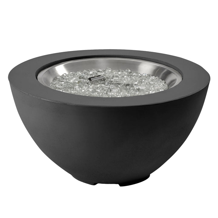 Cove 29" Bowl Gas Fire Pit in Natural Grey