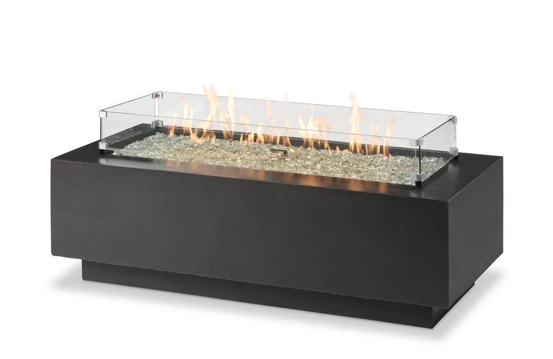 Cove 54" Linear Gas Fire Table in Midnight Mist