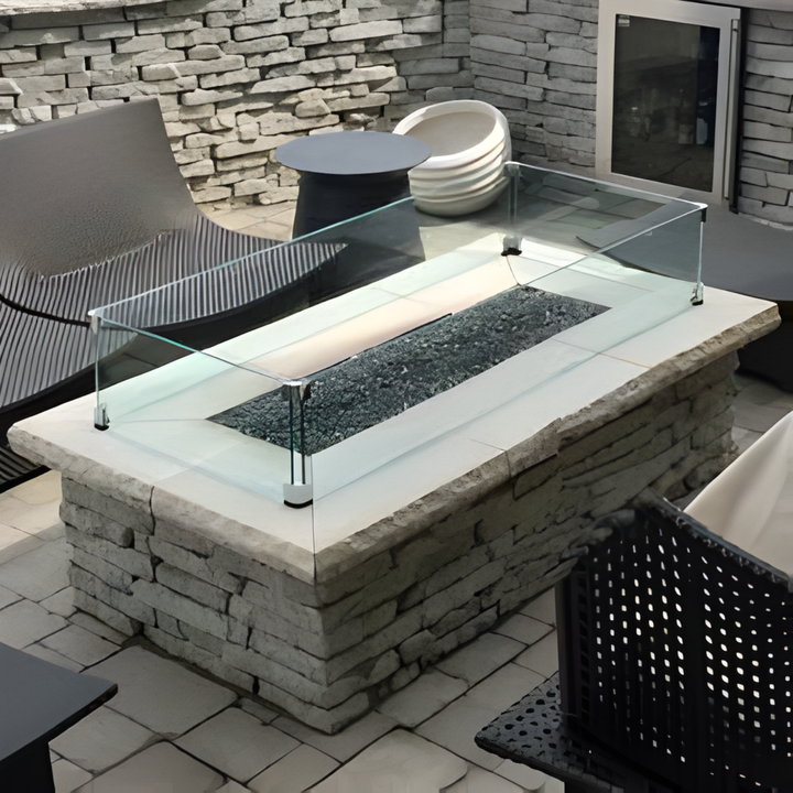 Custom Rectangle Glass Wind Guards