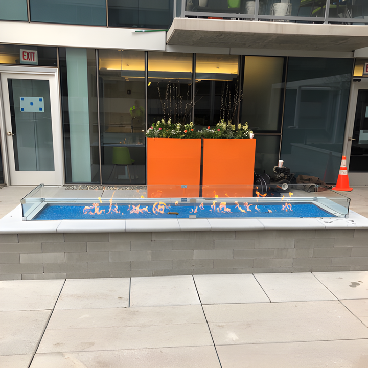 Custom Rectangle Glass Wind Guards