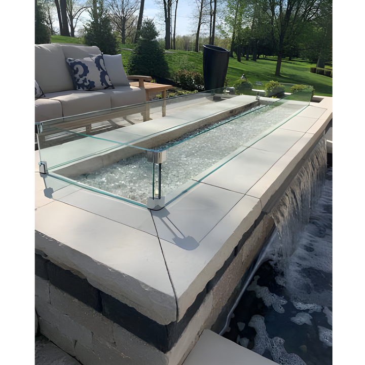Custom Rectangle Glass Wind Guards