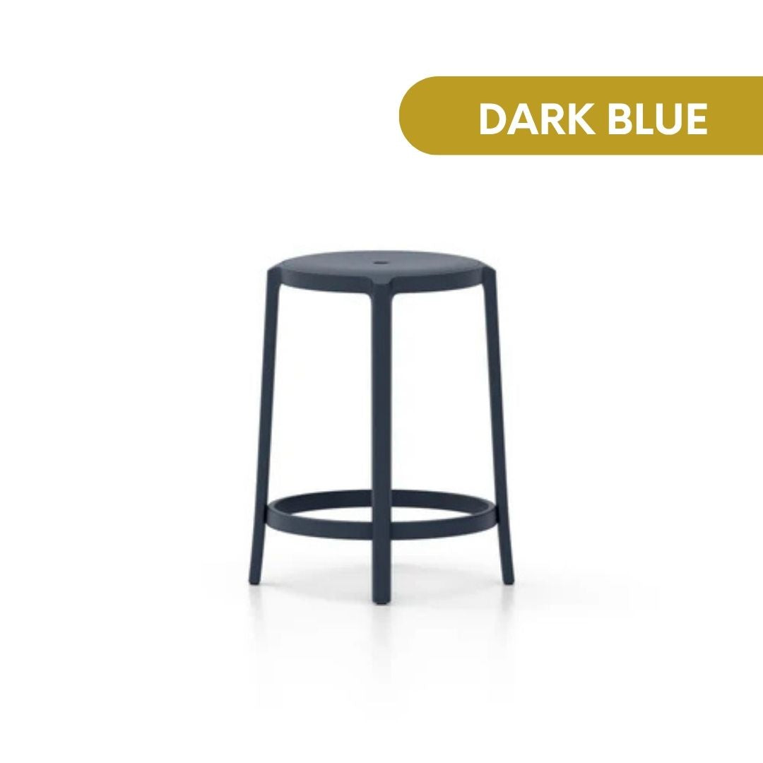 Emeco On & On Stool, Recycled Plastic Seat by Edward Barber & Jay Osgerby