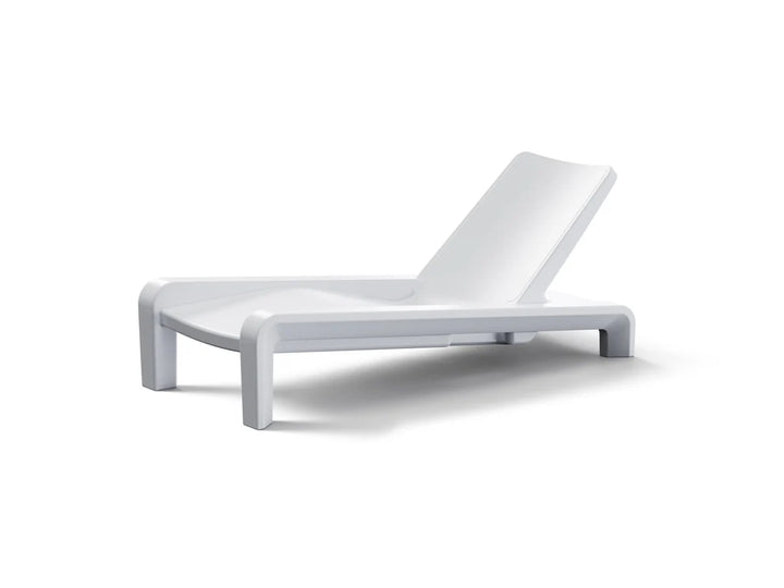 Deck Chaise Lounge – Modern In-Pool Chaise with Optional Sunbrella® Cushion, Pillow & 2" Risers