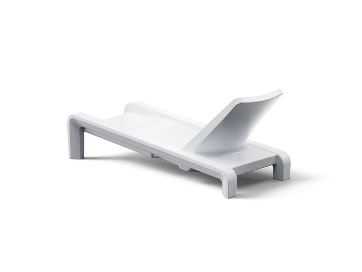 Deck Chaise Lounge – Modern In-Pool Chaise with Optional Sunbrella® Cushion, Pillow & 2" Risers
