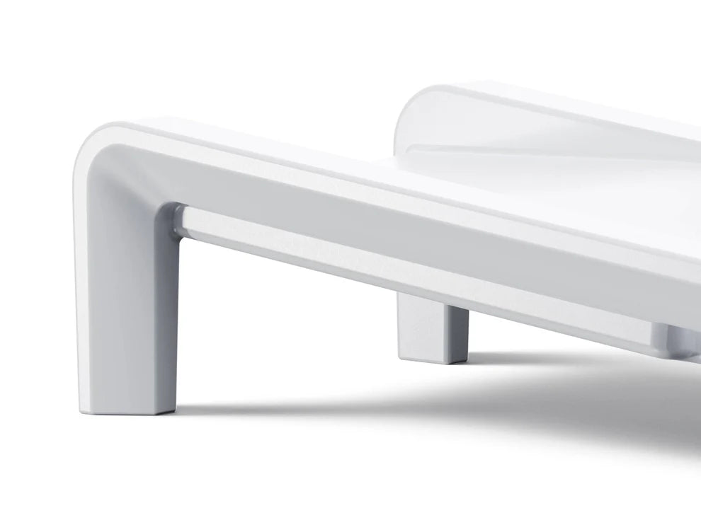 Deck Chaise Lounge – Modern In-Pool Chaise with Optional Sunbrella® Cushion, Pillow & 2" Risers