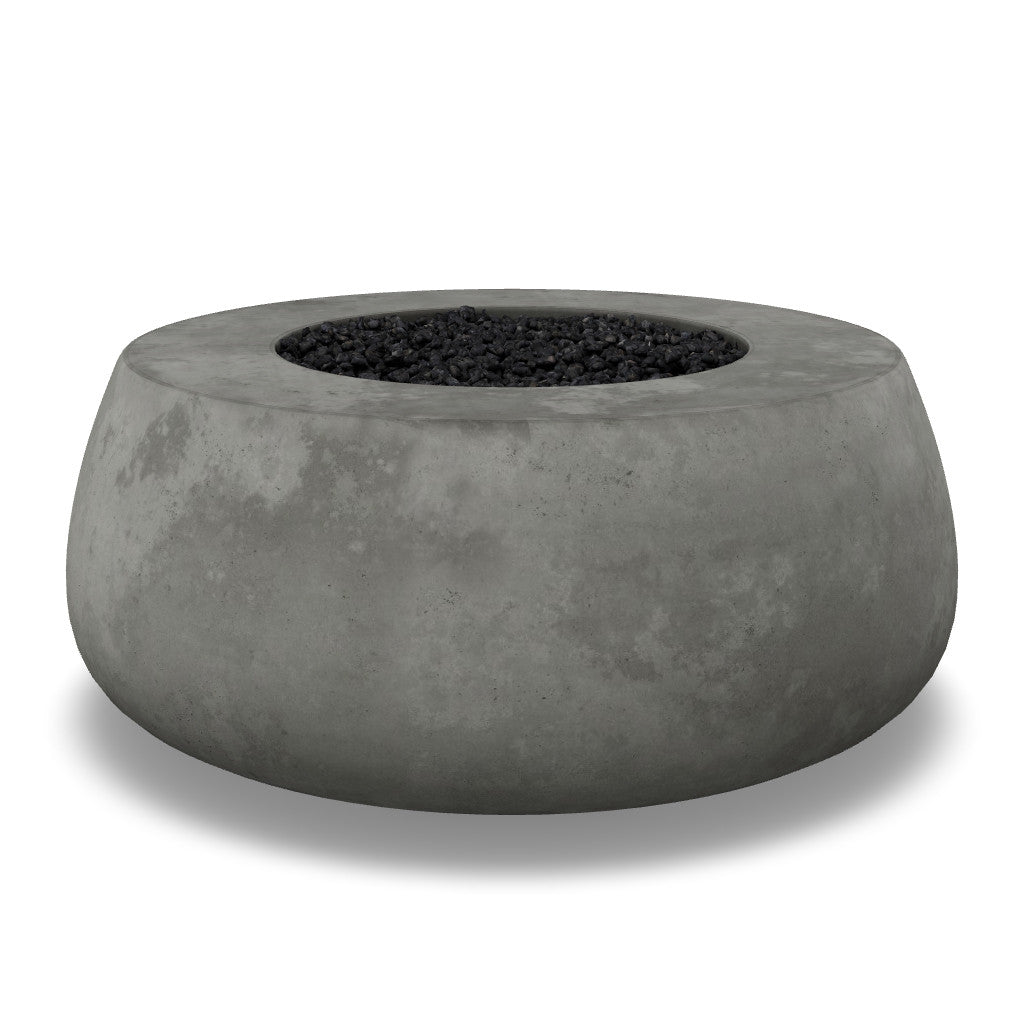 Dune Fire Bowl – 42" Round Lightweight Concrete Gas Fire Pit (65,000 BTUs, Propane/Natural Gas)