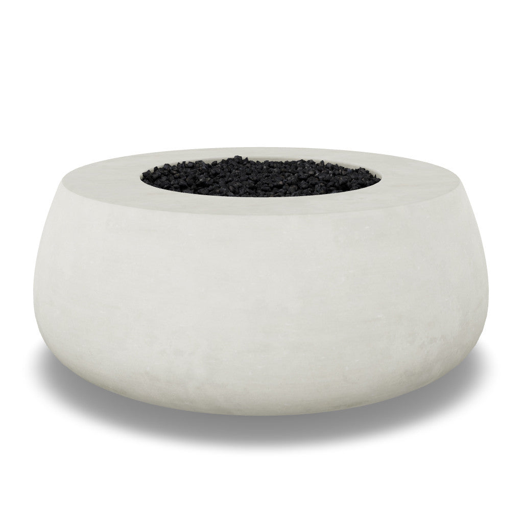 Dune Fire Bowl – 42" Round Lightweight Concrete Gas Fire Pit (65,000 BTUs, Propane/Natural Gas)