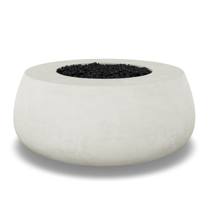 Dune Fire Bowl – 42" Round Lightweight Concrete Gas Fire Pit (65,000 BTUs, Propane/Natural Gas)