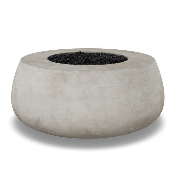 Dune Fire Bowl – 42" Round Lightweight Concrete Gas Fire Pit (65,000 BTUs, Propane/Natural Gas)