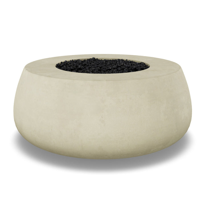 Dune Fire Bowl – 42" Round Lightweight Concrete Gas Fire Pit (65,000 BTUs, Propane/Natural Gas)