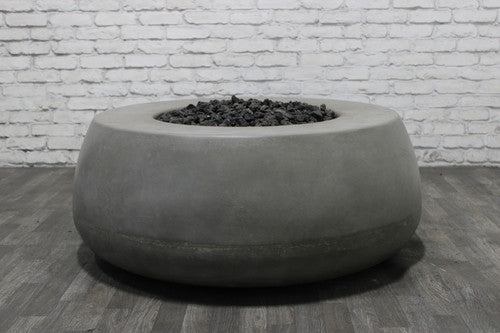 Dune Fire Bowl – 42" Round Lightweight Concrete Gas Fire Pit (65,000 BTUs, Propane/Natural Gas)