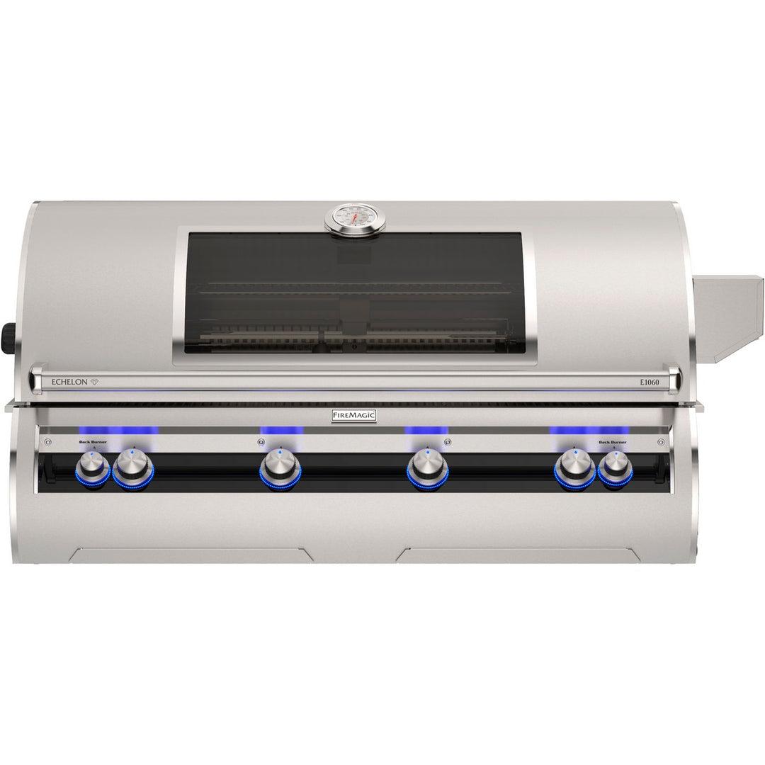 Fire Magic Echelon Diamond E1060I 50-Inch Built-In Propane Grill with Analog Thermometer & Magic View Window