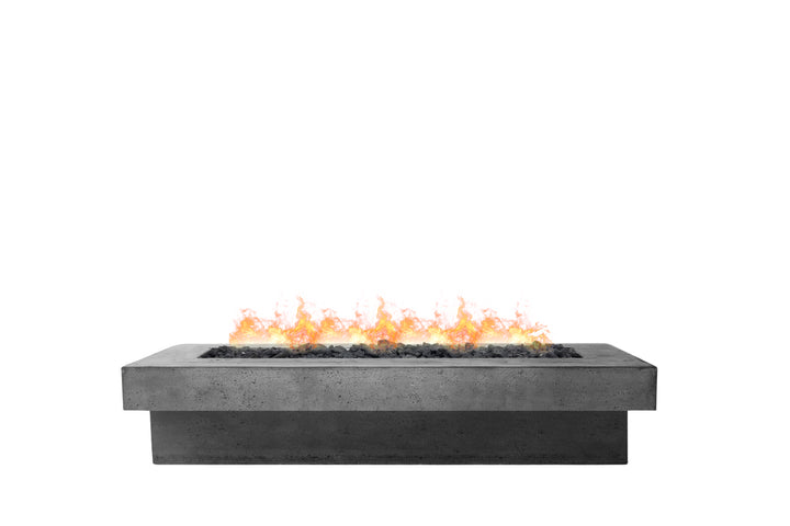 Elevate Fire Table 80″ – Rectangular Hand-Crafted Concrete Gas Fire Pit (65,000 BTUs, Propane/Natural Gas)