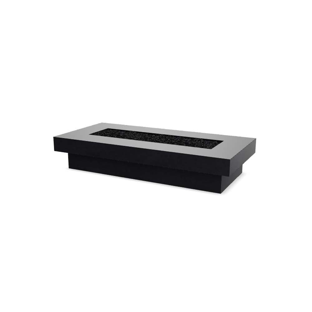 Elevate Fire Table 80″ – Rectangular Hand-Crafted Concrete Gas Fire Pit (65,000 BTUs, Propane/Natural Gas)