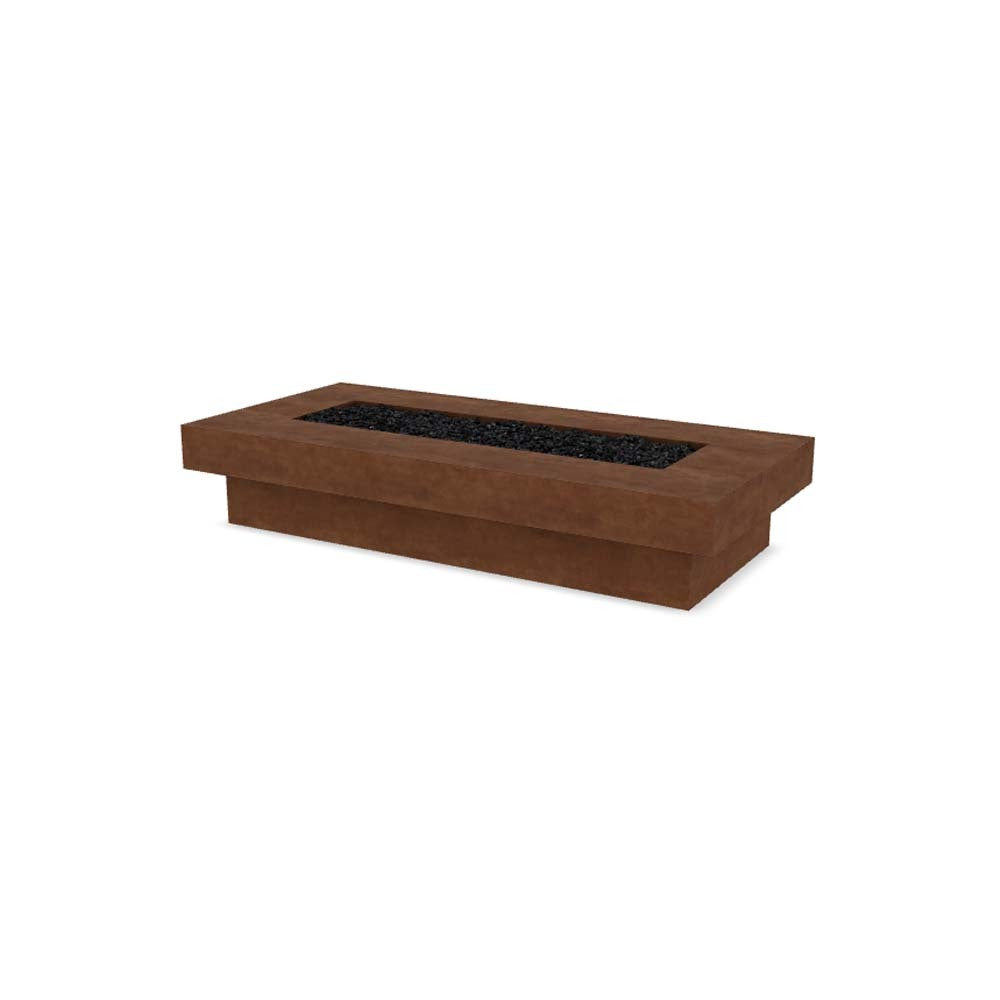 Elevate Fire Table 80″ – Rectangular Hand-Crafted Concrete Gas Fire Pit (65,000 BTUs, Propane/Natural Gas)