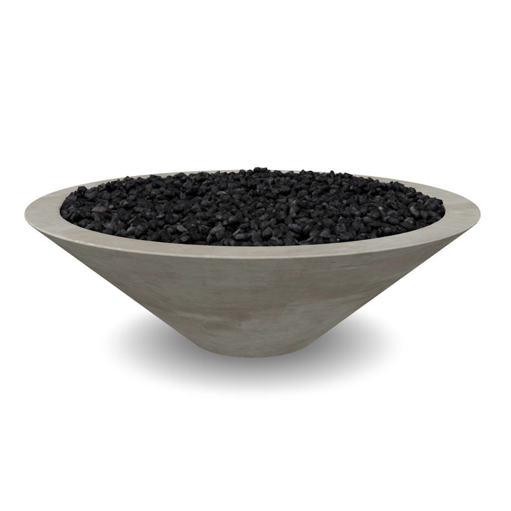 Embarcadero 48" Round Concrete Fire Bowl – 65,000 BTU Outdoor Gas Fire Pit