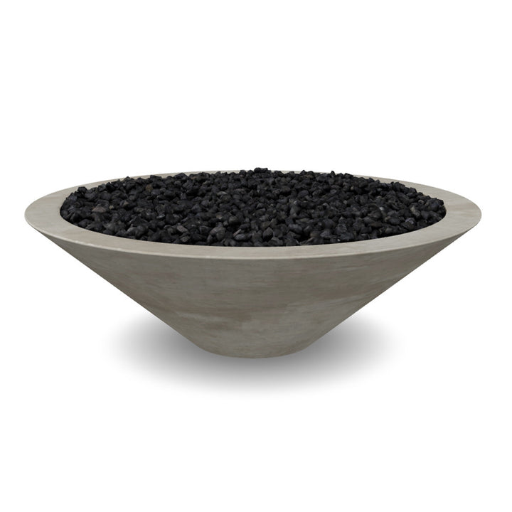Embarcadero 48" Round Concrete Fire Bowl – 65,000 BTU Outdoor Gas Fire Pit
