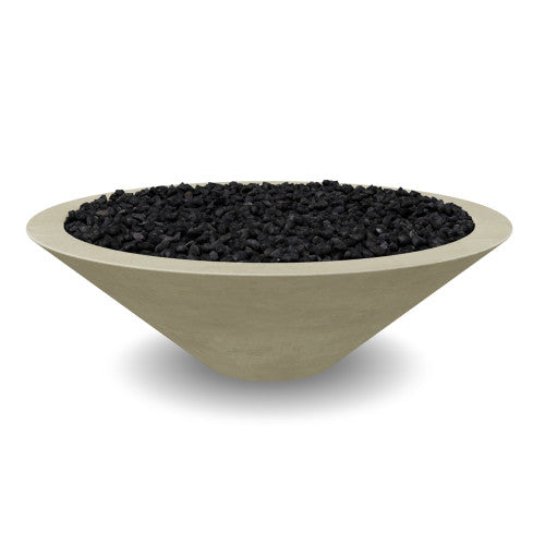 Embarcadero 48" Round Concrete Fire Bowl – 65,000 BTU Outdoor Gas Fire Pit